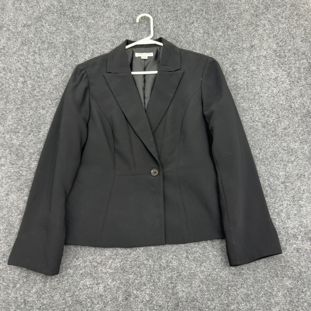 Pendleton‎ Blazer Women 14P Black Polyester Single Button Professional Classic